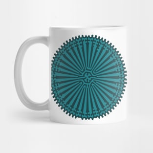 Reaction Diffusion Ornament (Green) Mug